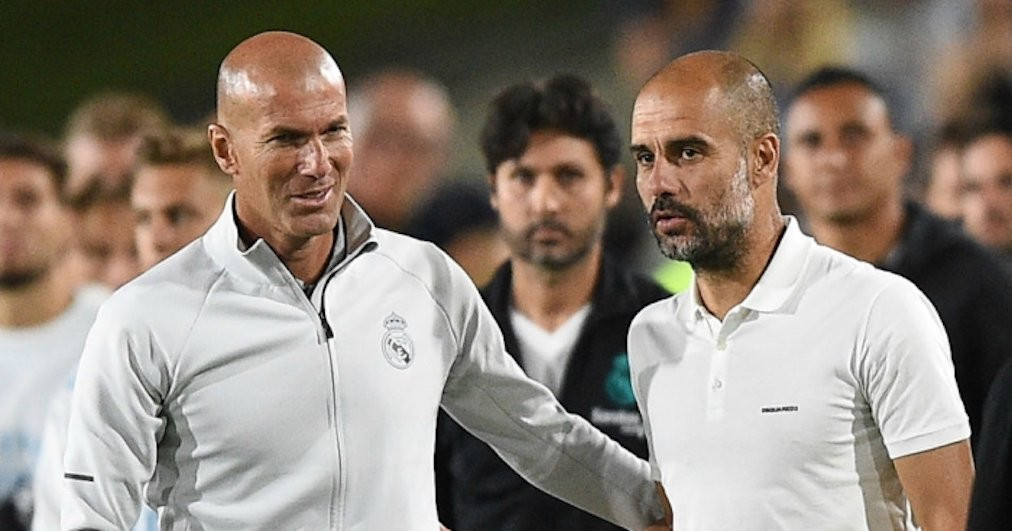 Guardiola y Zidane en una imagen de archivo / EFE