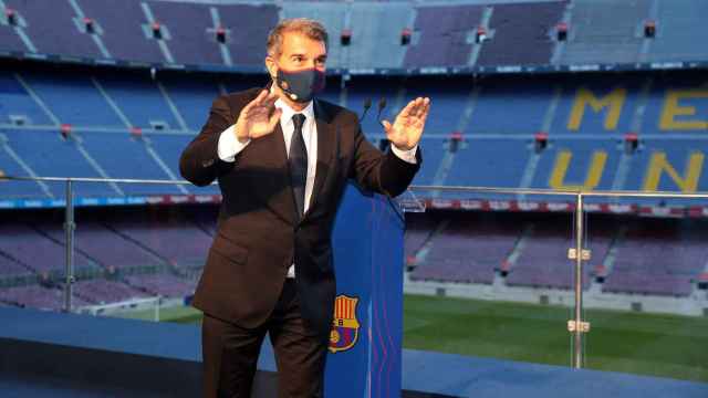 Joan Laporta, en su investidura como presidente del Barça | FCB