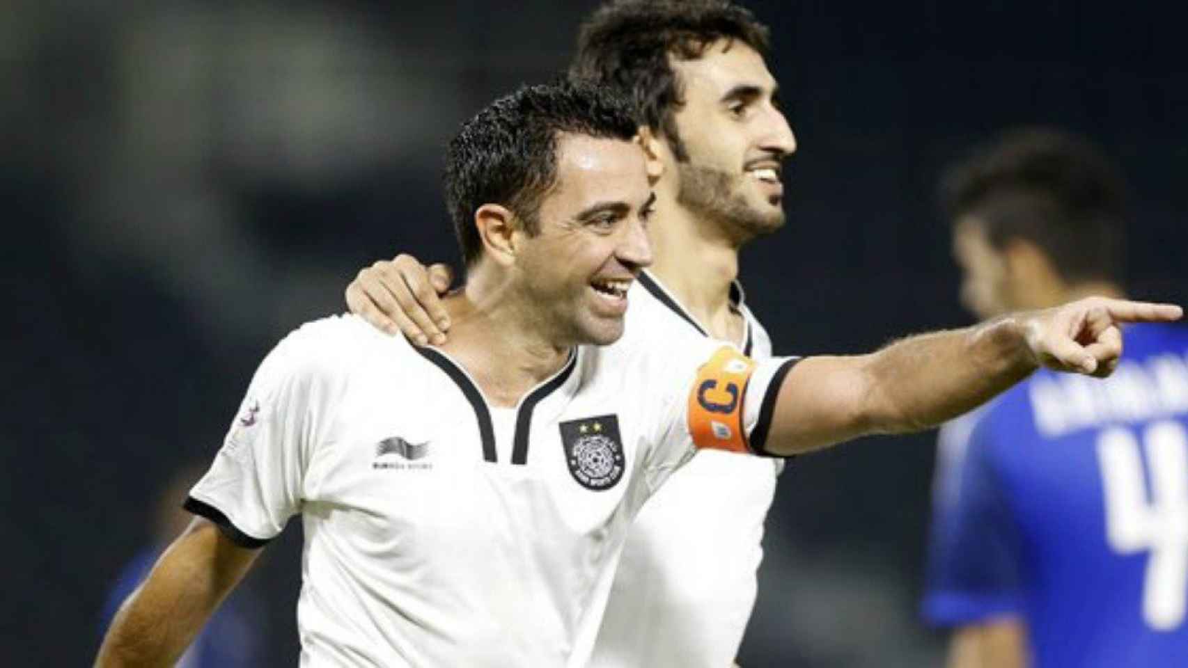 Xavi Hernández celebrando un gol con el Al-Sadd / EFE