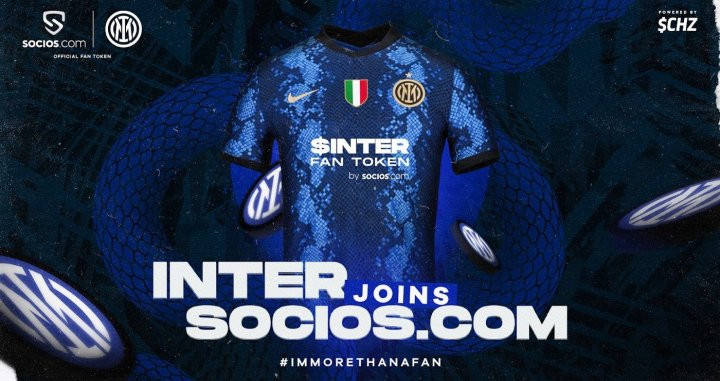 El Inter de Milán anunciando un acuerdo de patrocinio con Chiliz / Inter