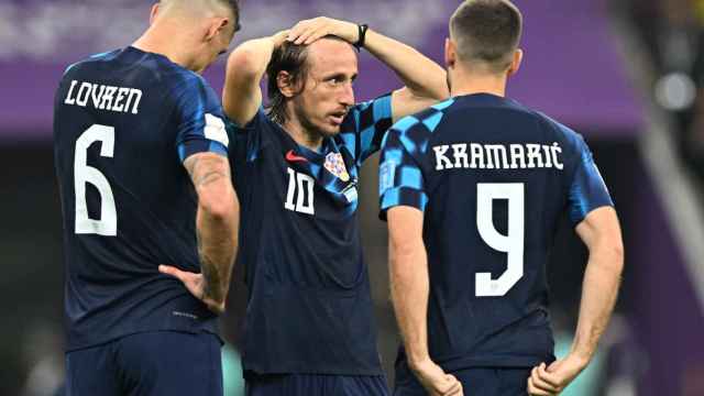 Luka Modric, decepcionado tras la eliminación de Croacia / EFE