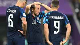 Luka Modric, decepcionado tras la eliminación de Croacia / EFE