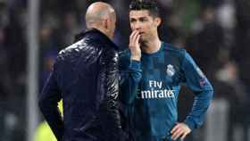 Una foto de Zinedine Zidane y Cristiano Ronaldo en el Real Madrid / EFE