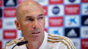 Zidane en la rueda de prensa previa al duelo ante el Valladolid / EFE