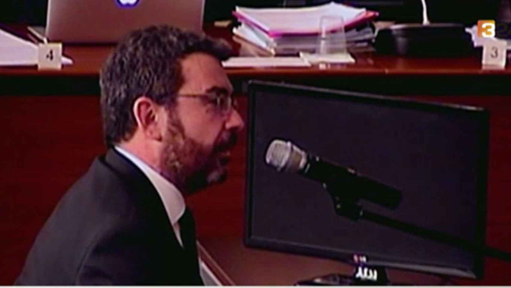 El exresponsable jurídico de CDC Francesc Sánchez, durante su declaración en el juicio por el 'caso Palau' / CG