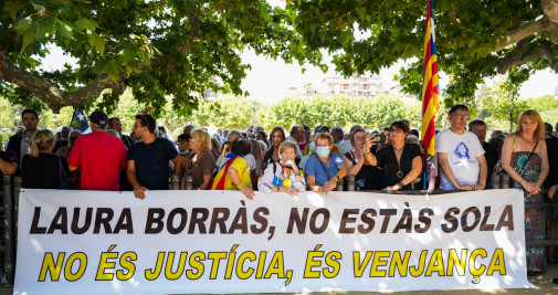 Manifestación en apoyo a Laura Borràs  / LUIS MIGUEL AÑÓN (CG) 