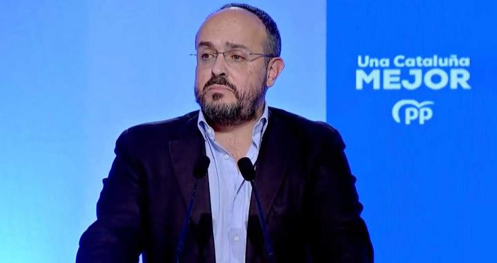 El candidato del PP a la Generalitat, Alejandro Fernández