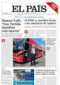 Portada de 'El País' del 10 de mayo