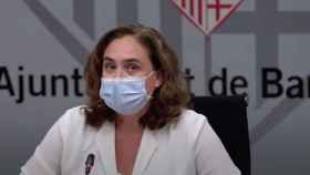 La alcaldesa de Barcelona, Ada Colau, durante una comparecencia / AYUNTAMIENTO DE  BARCELONA
