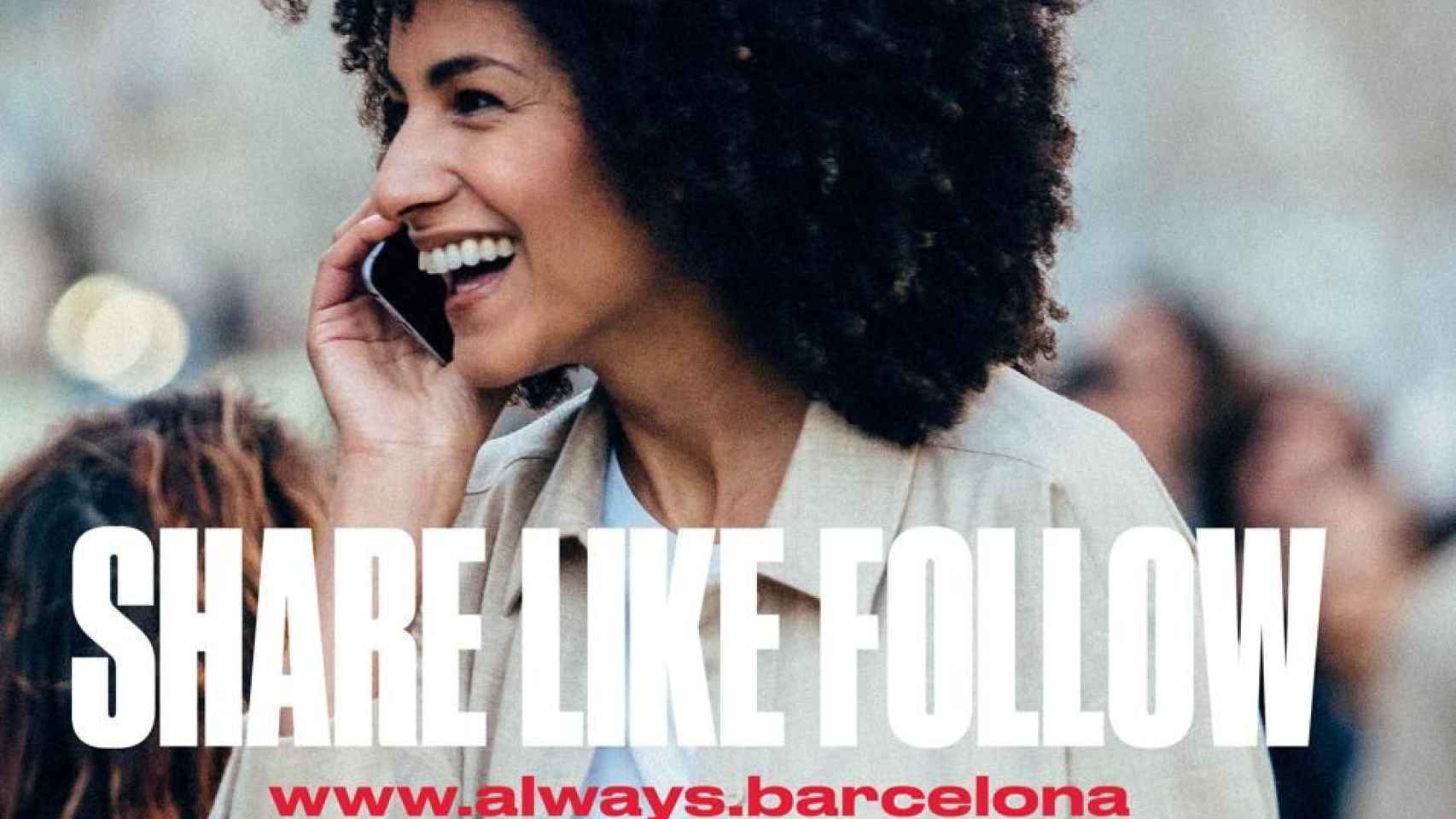 Imagen de la campaña 'Share, Like, Follow Barcelona' / CG