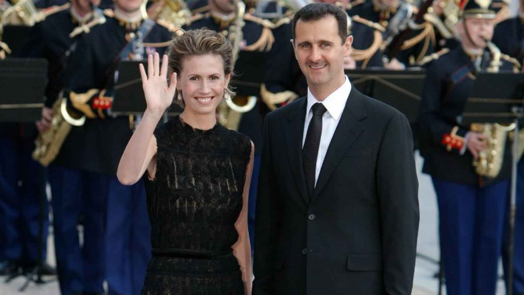 El presidente de Siria, Bashar al-Assad, y su mujer.