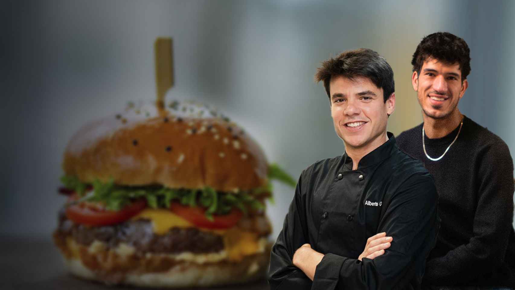 Aleix Puig y Alberto Gras, fundadores de dos cadenas de hamburguesas 'premium' / FOTOMONTAJE CG