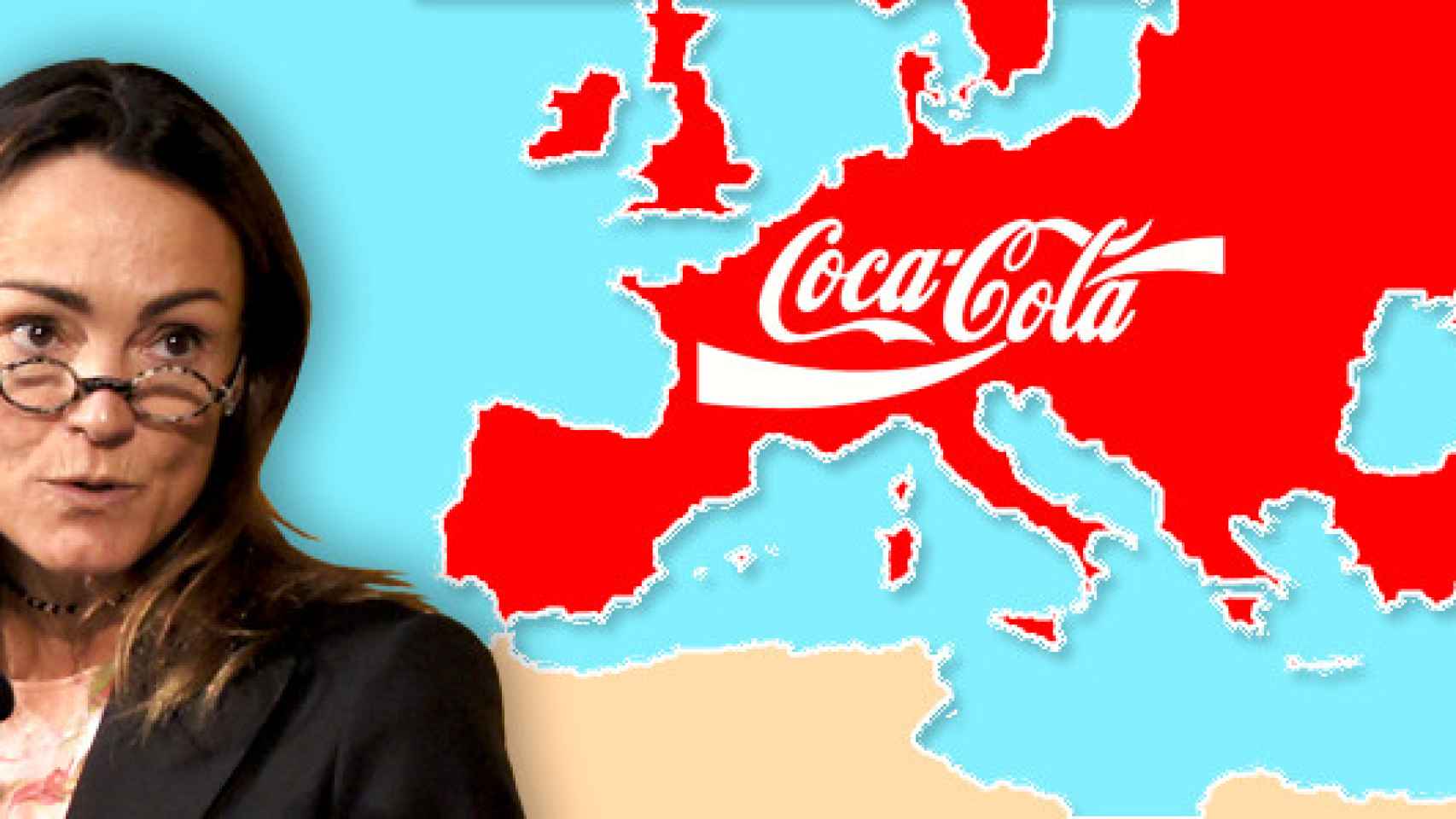 Sol Daurella, la presidenta de Coca-Cola European Partners, y el mapa de la nueva macroembotelladora / CG