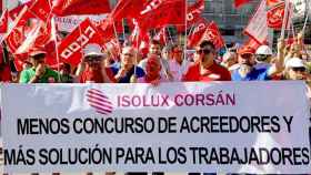 Protesta de los trabajadores de Isolux / CCOO