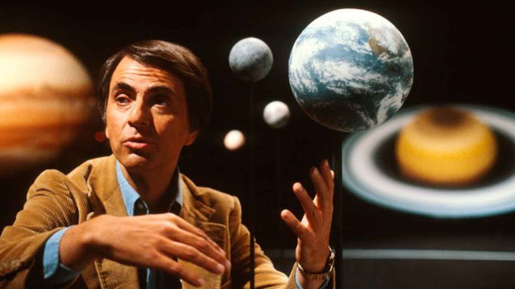 Imagen del astrofísico Carl Sagan.