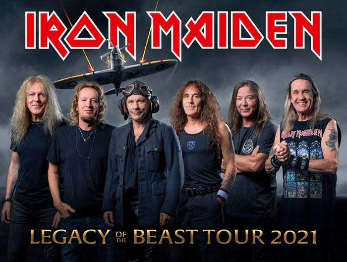 Cartel de promoción de la gira 'Legacy of the Beast Tour 2021' de Iron Maiden / EP