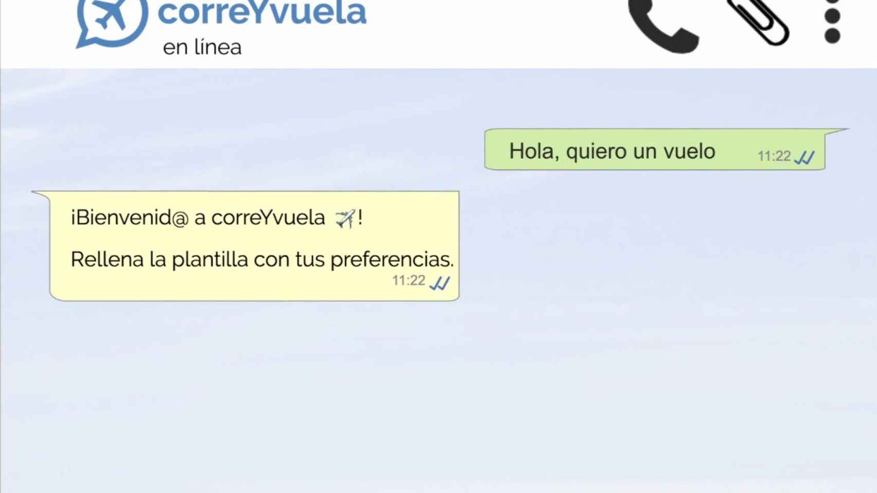 Así es como funciona correYvuela, el primer chatbot español en venta de billetes