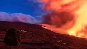Imagen del volcán de La Palma en plena erupción / EP