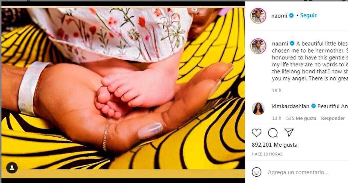 Naomi Campbell anuncia el nacimiento de su primera hija /REDES