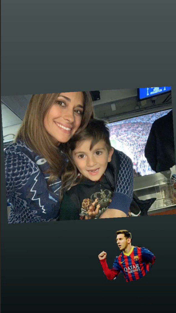 Antonella Roccuzzo acude al Camp Nou con Thiago