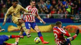 Ansu Fati, intentando marcar un gol al Atlético de Madrid / EFE