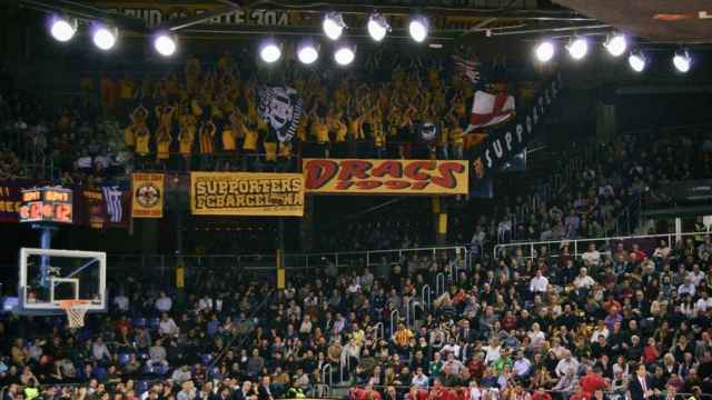 Una imagen de archivo de un partido de baloncesto en el Palau Blaugrana / Twitter