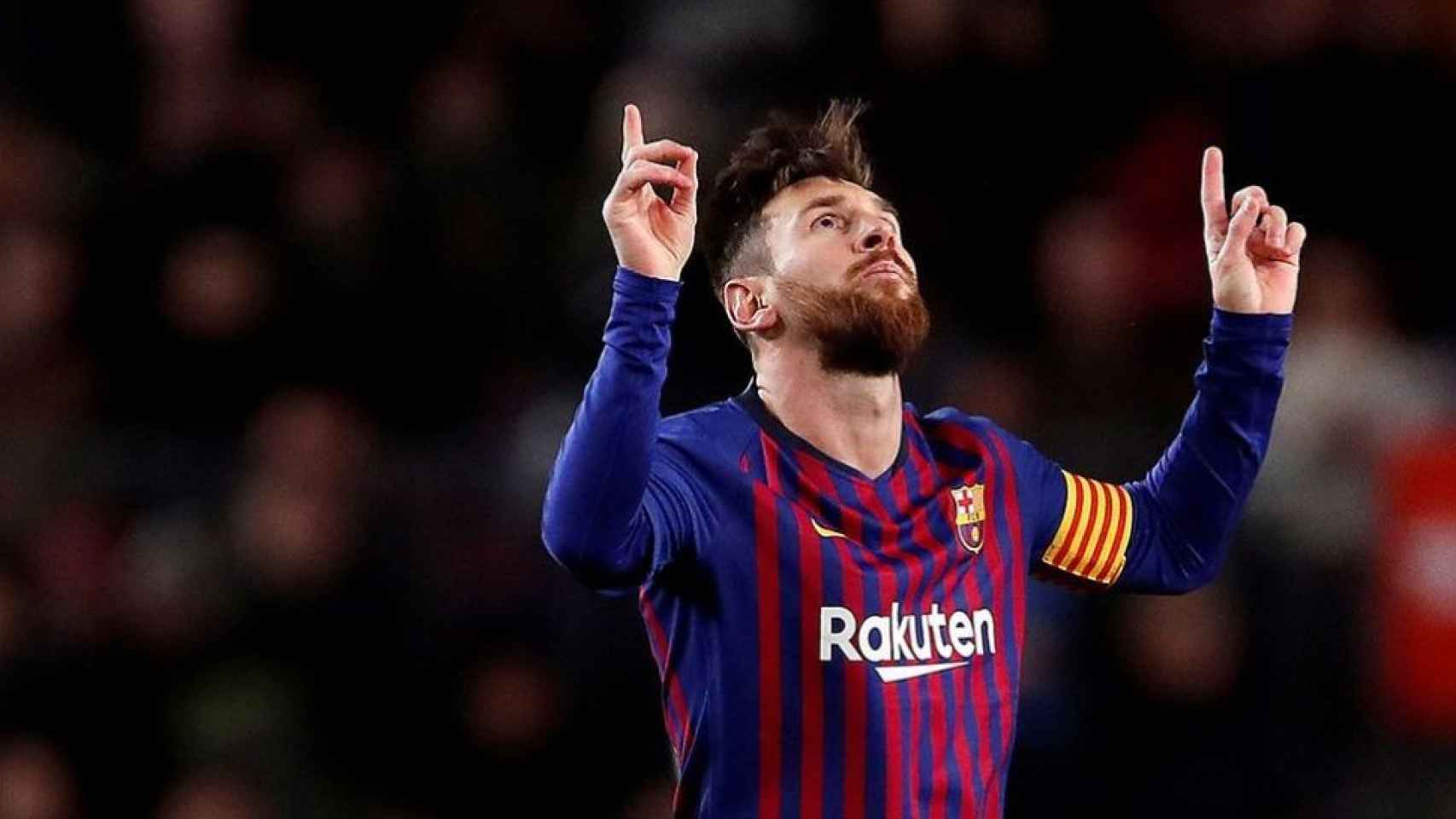 Leo Messi celebrando un gol con el Barça / EFE