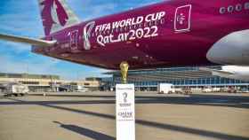 Una imagen de la Copa del Mundo con el patrocinador Qatar Airways / Redes