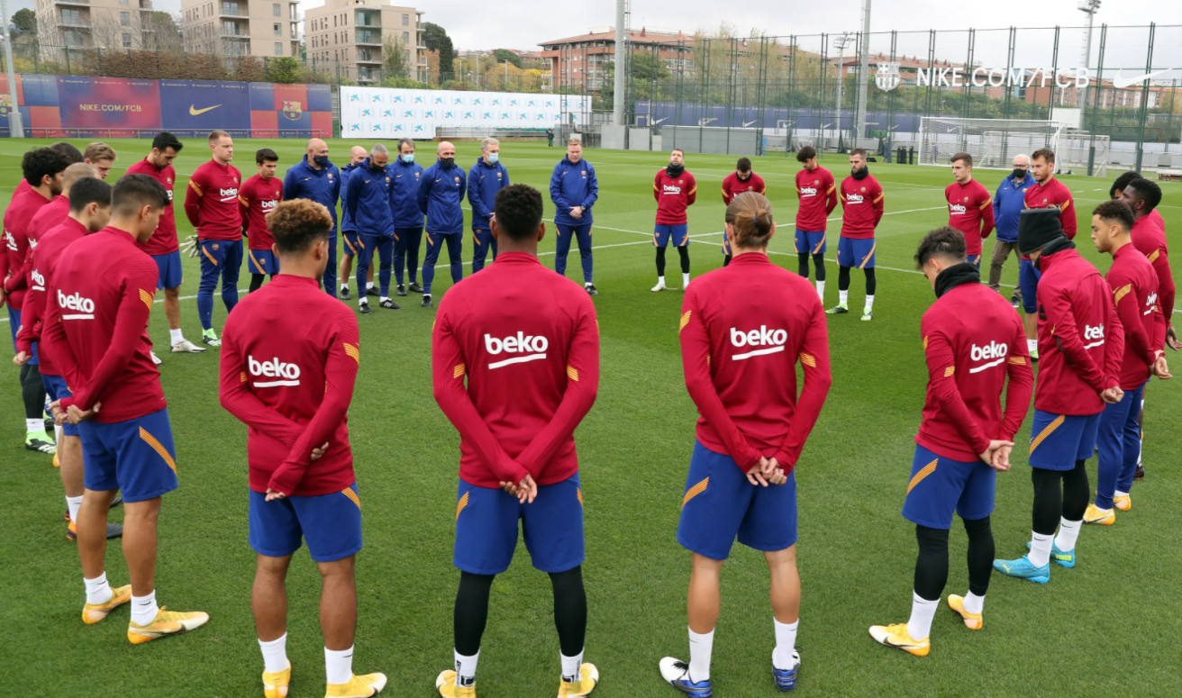 Una imagen de archivo de un entrenamiento del Barça / FC Barcelona