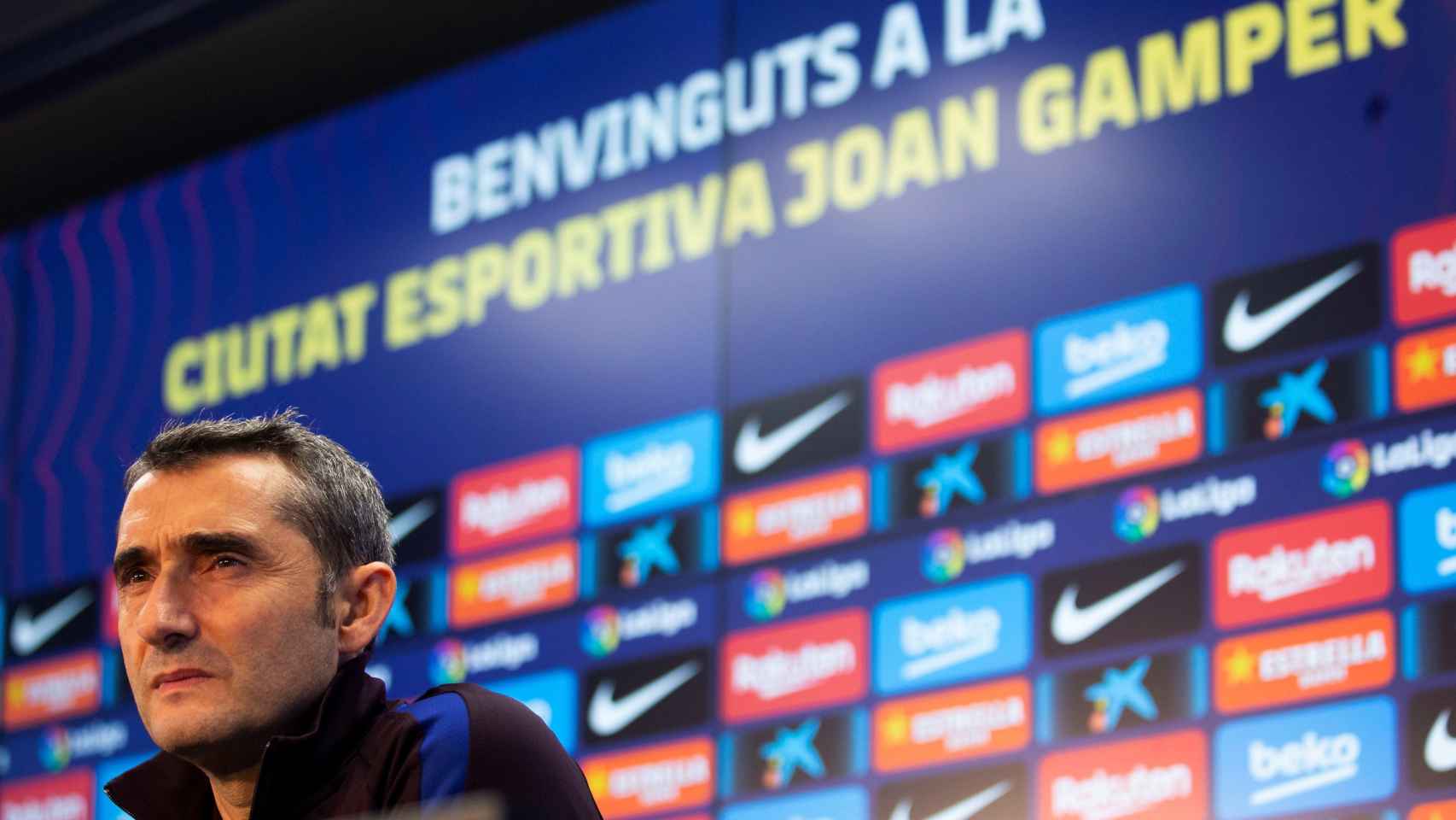 Valverde, en una rueda de prensa | EFE