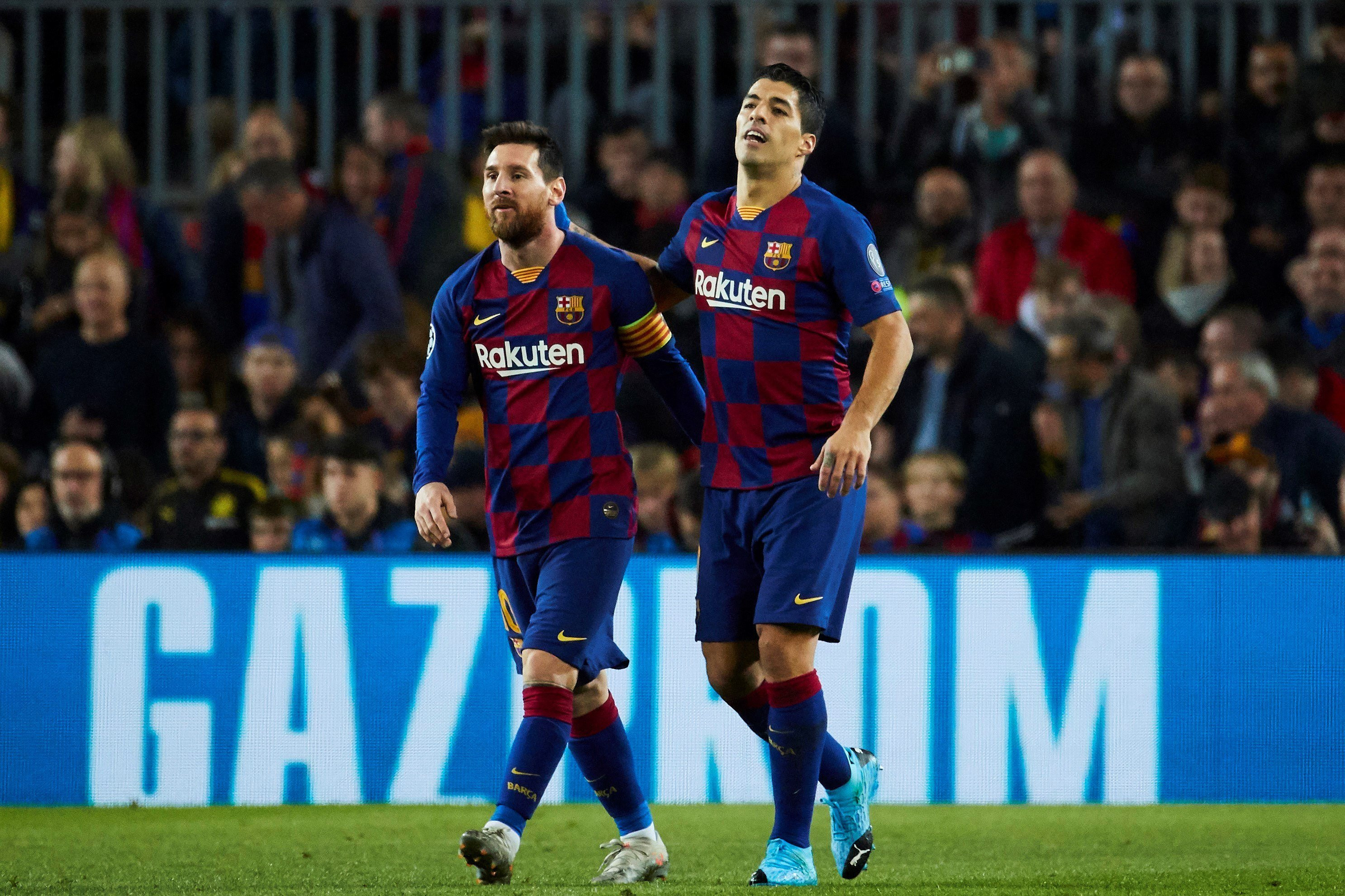 Messi y Suárez vieron puerta en la primera mitad contra el Borussia | EFE