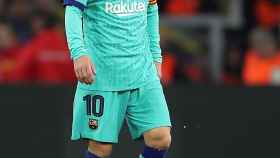 Leo Messi en el duelo contra el Borussia Dortmund / EFE