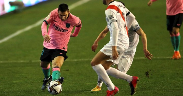 Messi contra el Rayo / EFE