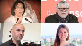 Ada Colau, Antoni Balmón, Eloi Badia y Janet Sanz, dirigentes de la AMB / CG