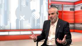 Carlos Carrizosa, candidato de Ciudadanos a las eleciones catalanas durante una entrevista en el plató virtual de 'Crónica Global' / CG