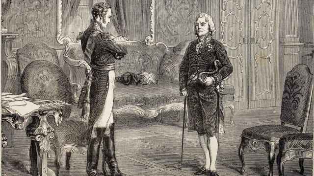 Entrevista del emperador Alejandro con Talleyrand  (1879)