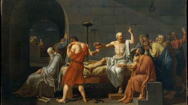 'La muerte de Sócrates' (1787) pintada por Jacques Louis David, imagen de la defensa de los valores individuales frente a los sociales