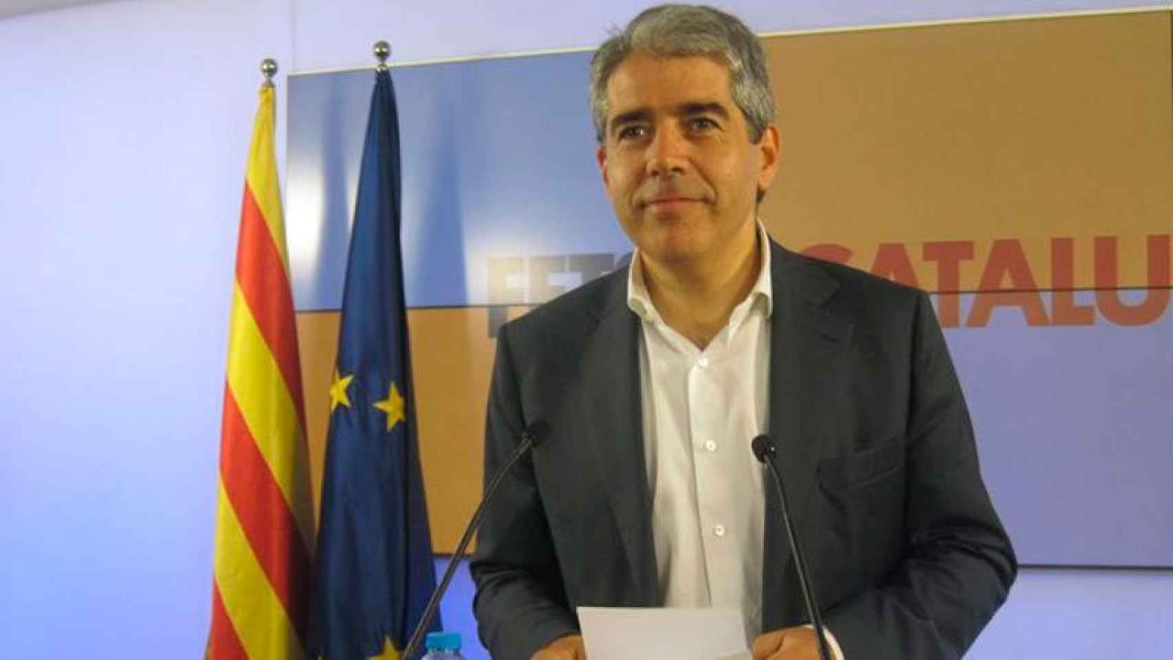 Francesc Homs durante una rueda de prensa