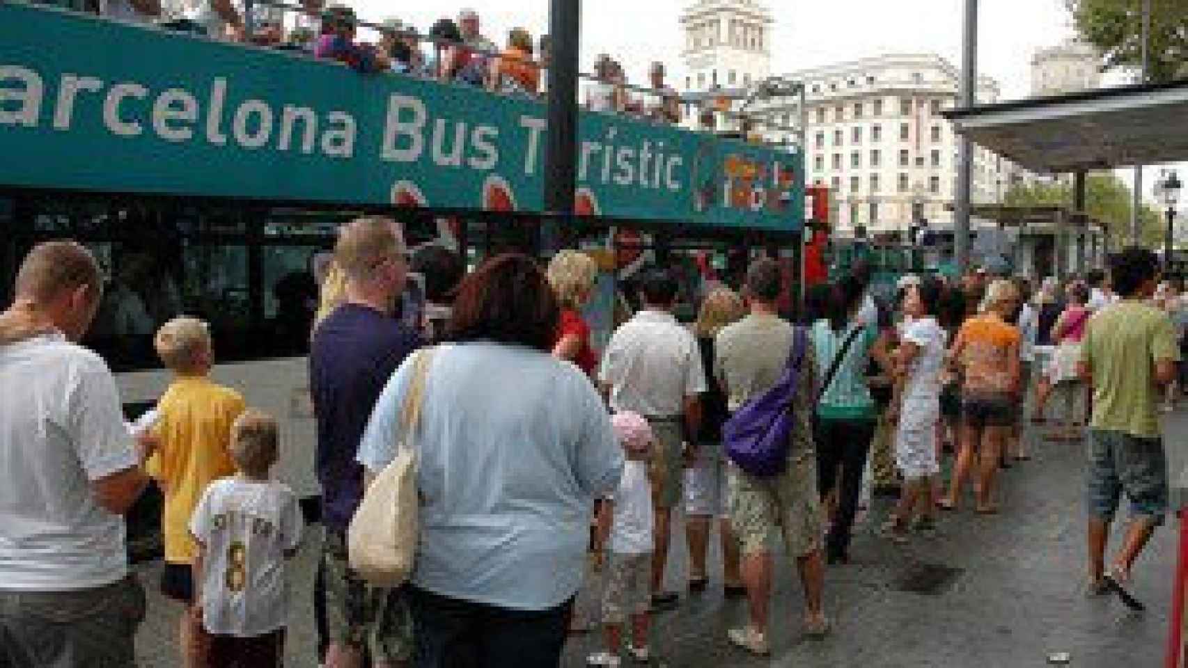 Cola en el Bus Turístic de Barcelona