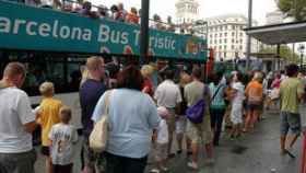 Cola en el Bus Turístic de Barcelona