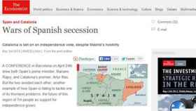 Artículo en 'The Economist' sobre la tensión independentista en Cataluña