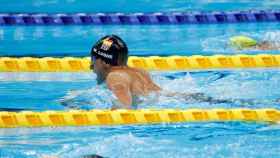 El nadador barcelonés Miguel Luque en la prueba de los 50 metros braza del primer día de los Juegos Paralímpicos de Tokio 2020 / Jaime De Diego (EFE)