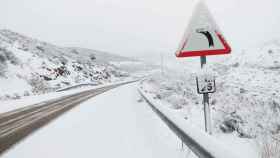 Carretera nevada tras la entrada del temporal Filomena en la península / EUROPA PRESS