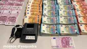 Billetes incautados a los dos detenidos en Barcelona / MOSSOS
