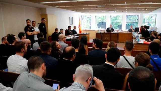 Los Juzgados de lo Social de Madrid donde se celebra el juicio de 'riders' contra Deliveroo por los falsos autónomos / EFE