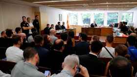 Los Juzgados de lo Social de Madrid donde se celebra el juicio de 'riders' contra Deliveroo por los falsos autónomos / EFE