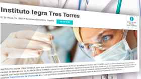 Página web del Instituto Iegra Tres Torres / CG