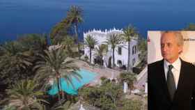 Michael Douglas junto a su casa en Mallorca en un fotomontaje / CG