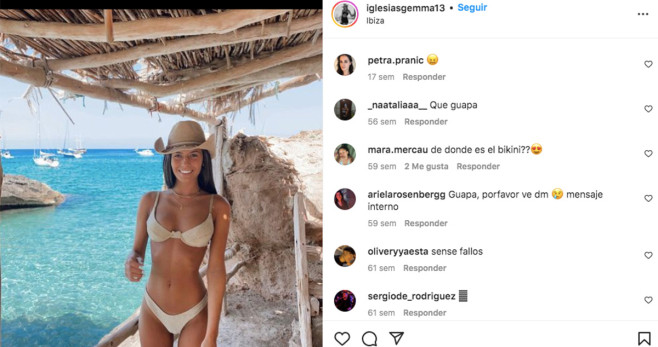Gemma Iglesias, de vacaciones en Ibiza / INSTAGRAM