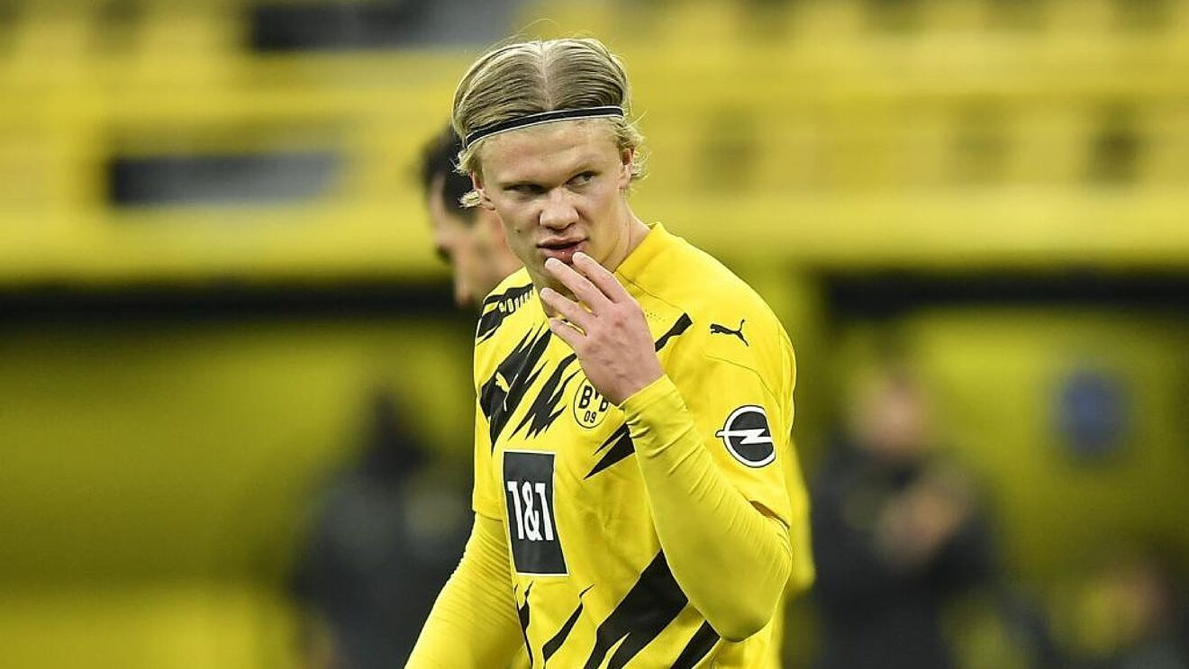 Haaland, en un partido del Borussia Dortmund / REDES